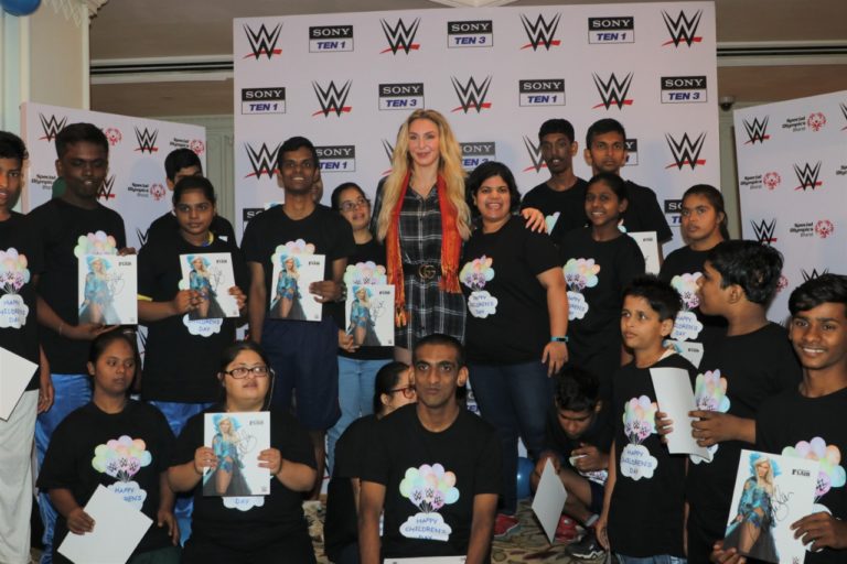 Special Olympics Bharat athletes celebrate Children’s Day with WWE Superstar Charlotte Flair