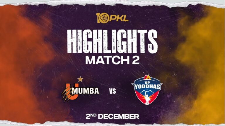 Match Highlights: U Mumba vs U.P. Yoddhas | December 2 | PKL Season 10
