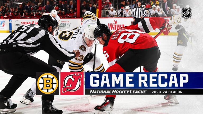 NHL: Hughes’ Overtime Heroics Lift Devils to 2-1 Win Over Bruins