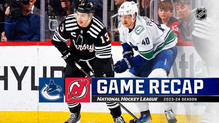 Canucks Defeat Devils 6-4, Led by Miller and Pettersson’s Stellar Performances