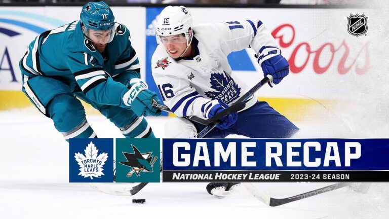 Maple Leafs Extend Sharks’ Losing Streak with 4-1 Victory