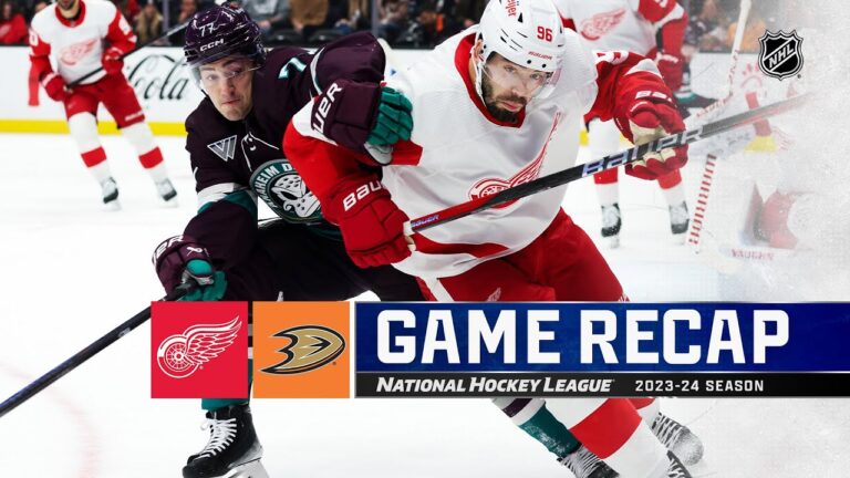 Red Wings Clinch Late 3-2 Victory Over Ducks