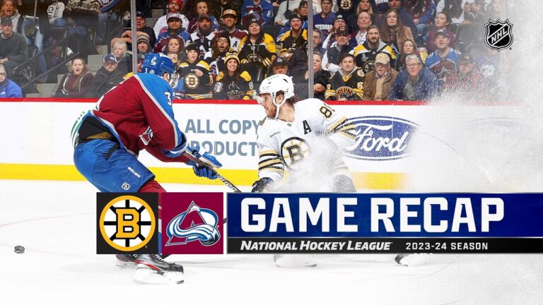MacKinnon and Avalanche Triumph in Shootout Over Bruins 4-3