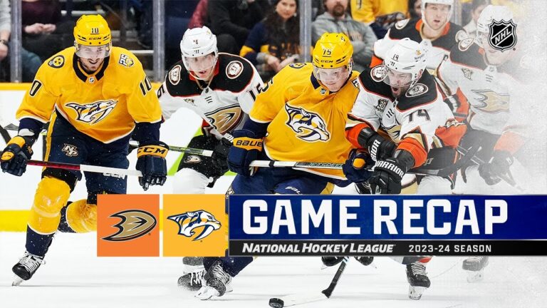 Anaheim Ducks Triumph Over Nashville Predators 5-3, Snap Five-Game Skid
