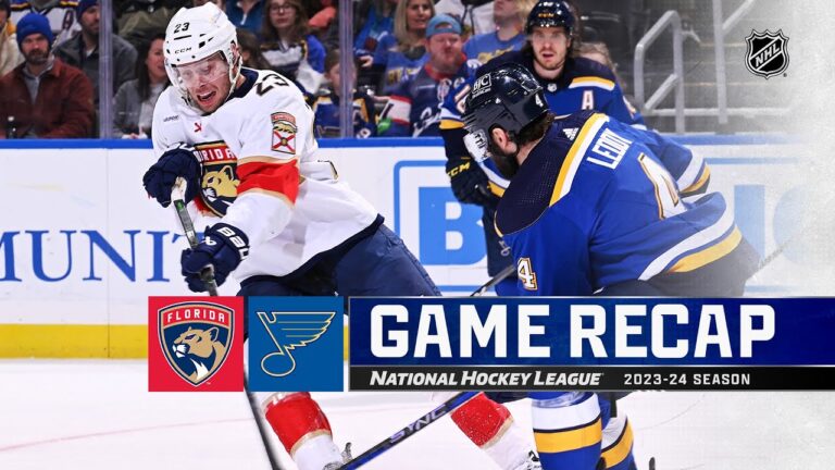 Matthew Tkachuk Powers Florida Panthers to 5-1 Victory Over St. Louis Blues