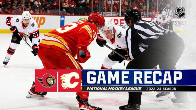 Flames Ignite in Third Period for 6-3 Comeback Win Over Senators