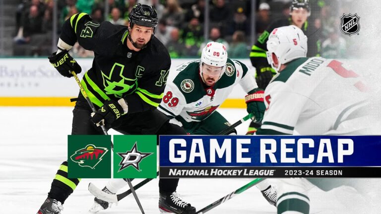 Stars Shine in 7-2 Rout Over Wild, Spoiling Wallstedt’s NHL Debut