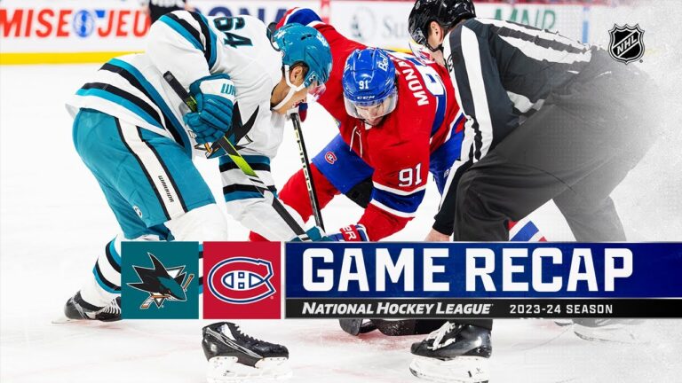 Sharks Snap 12-Game Losing Streak with Win Over Canadiens