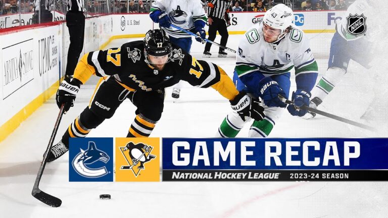 Pettersson Leads Canucks to Victory Over Penguins in Overtime