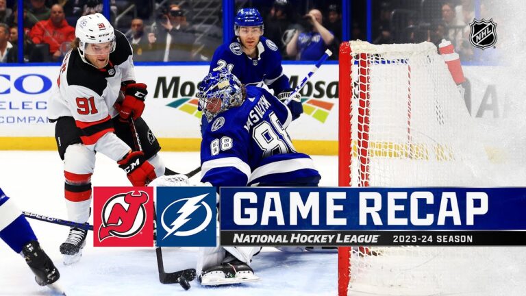Lightning Clinch Overtime Win Against Devils