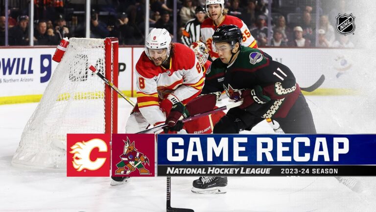 Flames Overwhelm Coyotes with Strong Start, Sharangovich Scores Hat Trick