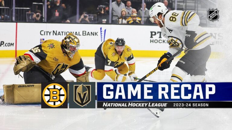 Pietrangelo Clinches Overtime Win for Golden Knights Against Bruins