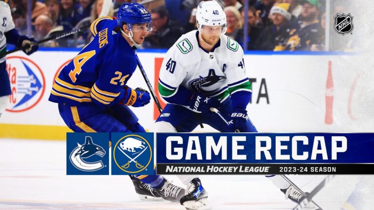 Demko Shines in Canucks’ Fifth Straight Win, Shutting Out Sabres 1-0