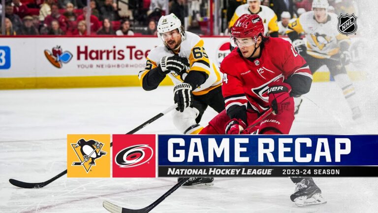 Pesce’s Overtime Heroics Lift Hurricanes Over Penguins in 3-2 Thriller