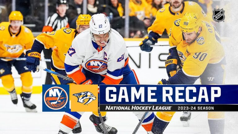 Carrier’s Late Goal Lifts Predators to 3-1 Win Over Islanders