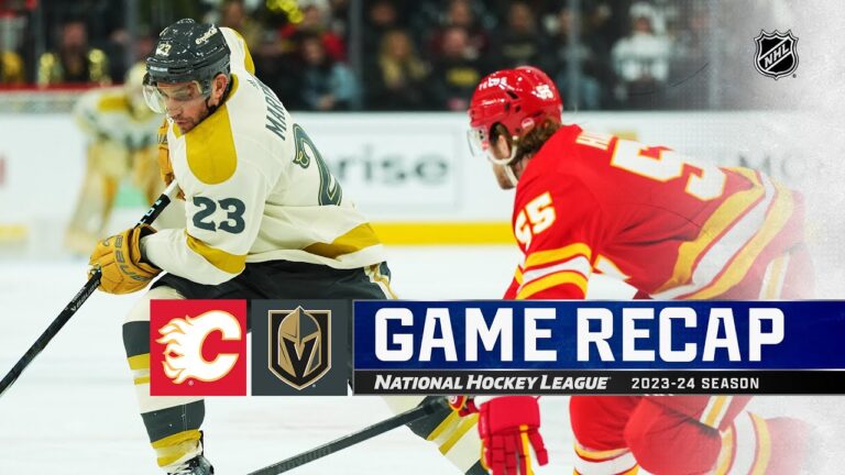 Flames Extend Winning Streak to Three with 3-1 Victory Over Golden Knights