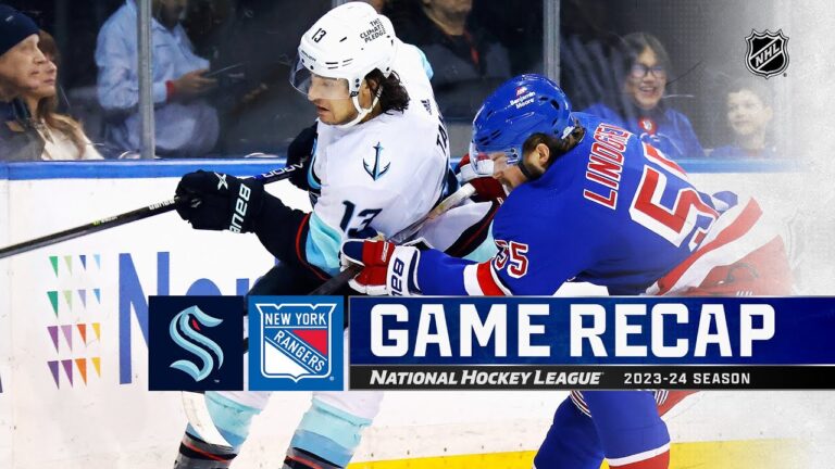 Kakko Scores in Rangers’ 5-2 Win Over Kraken