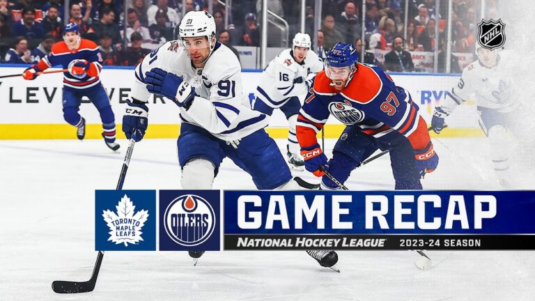 McLeod’s Late Goal Secures Oilers’ 11th Straight Win in 4-2 Victory Over Maple Leafs