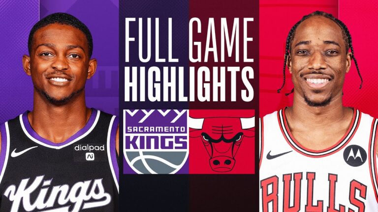 Kings Hold Off Bulls’ Late Rally, Win 123-115 in Chicago