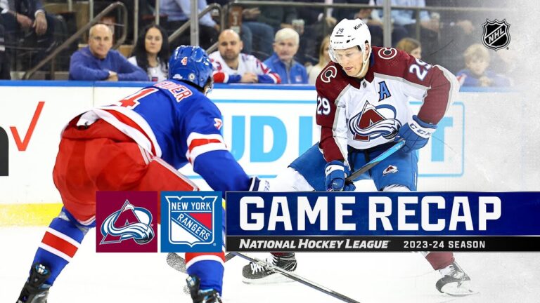 Lafrenière’s OT Goal Lifts Rangers Over Avalanche in Thrilling Comeback