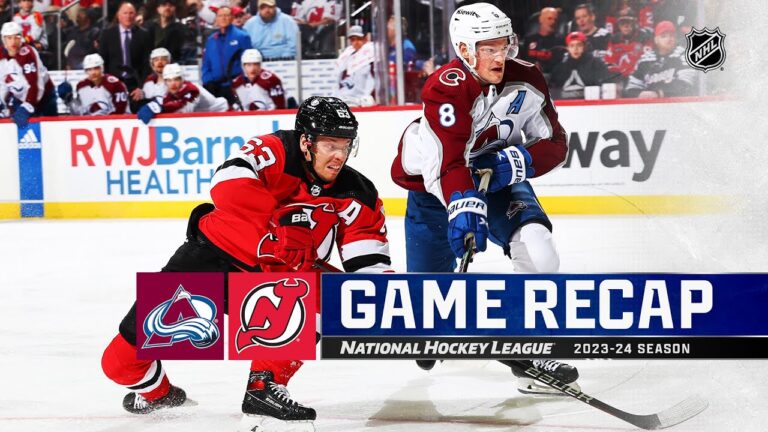 Devils Rally to Defeat Avalanche 5-3, Spoiling MacKinnon’s Streak