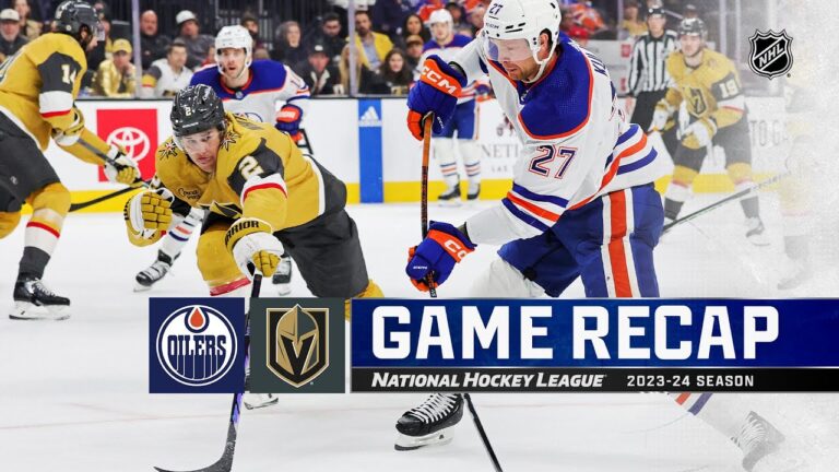 Golden Knights Halt Oilers’ Historic Win Streak with 3-1 Victory