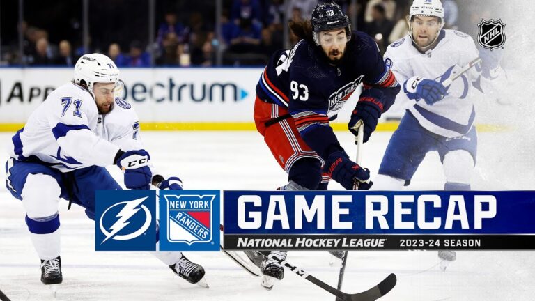 Rangers Extend Winning Streak to Three with a Solid 3-1 Victory Over Lightning