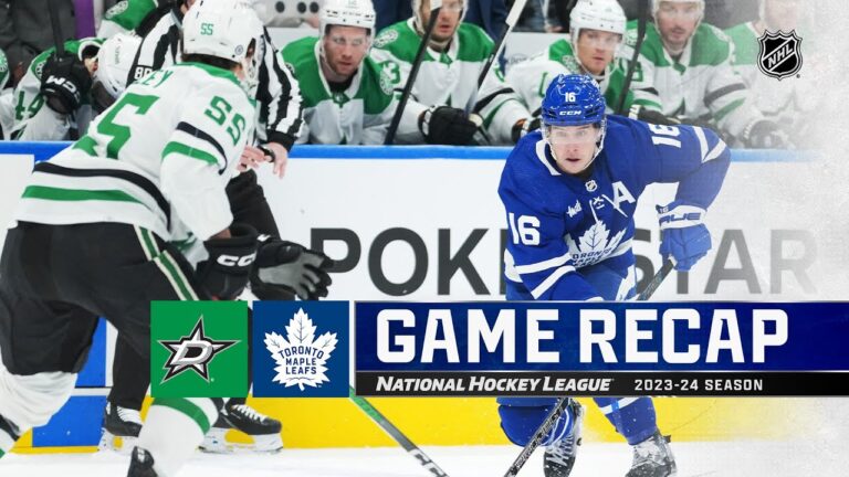 Maple Leafs Edge Stars in a Thrilling 5-4 Victory, Highlighted by Power Play Success