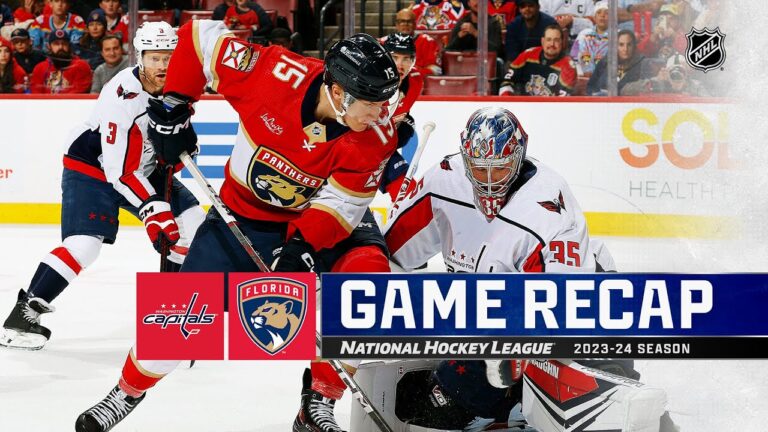 Panthers Overcome Capitals 4-2, Lomberg Ends Goal Drought
