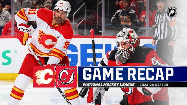 Flames Top Devils 5-3, Markstrom’s Stellar Performance Spoils Hughes’ Return