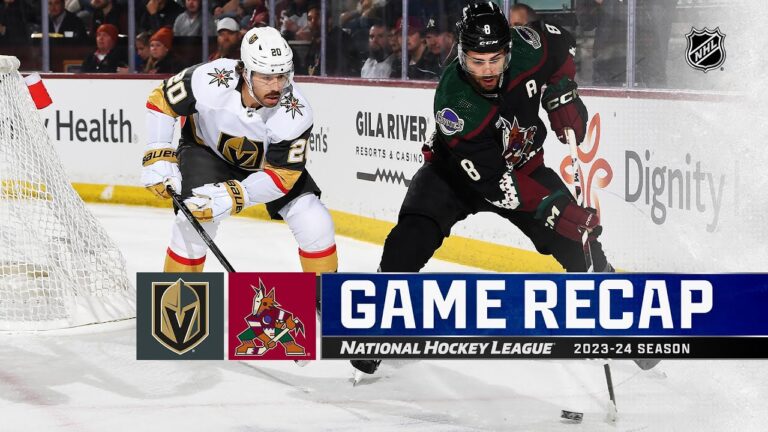 Golden Knights Secure 300th Franchise Victory, Defeat Coyotes 3-2