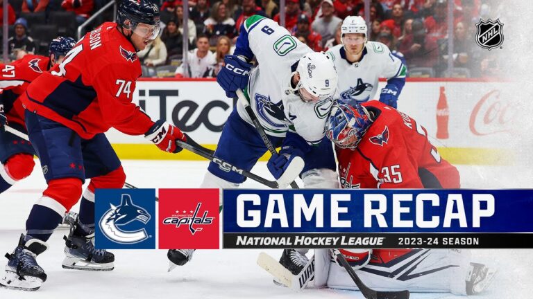 Canucks Edge Capitals 3-2 in Overtime Thriller