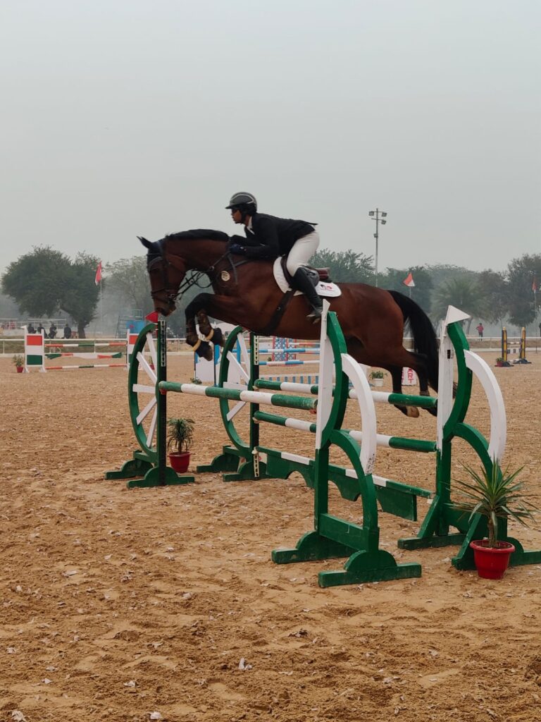 Dhoni Shines in Tent Pegging at JNEC 2024; Ali Hatim Lakdawala Triumphs in Young Rider Showjumping