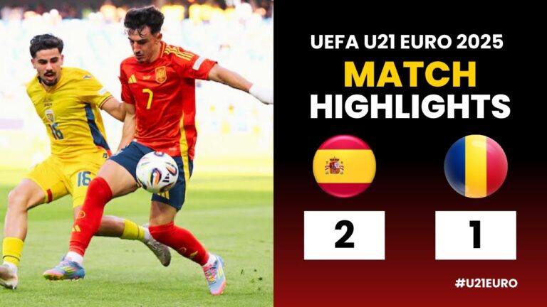 Spain U21 – Romania U21 | 2-1 | Highlights | UEFA U21 Euro 2025
