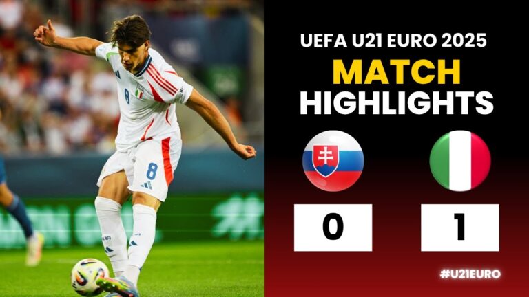 Slovakia U21 – Italy U21 | 0-1 | Highlights | UEFA U21 Euro 2025